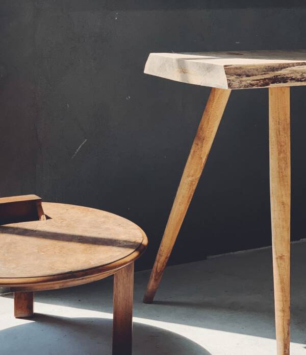 Wooden bar stool